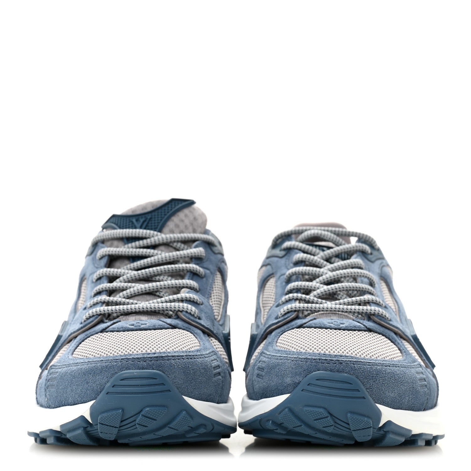 Louis Vuitton Calfskin Suede Womens LV Olympia Sneakers 38 Blue 3 of 10