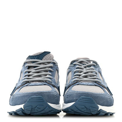 Louis Vuitton Calfskin Suede Womens LV Olympia Sneakers 38 Blue 3 of 10
