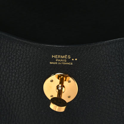 Hermes Taurillon Clemence Matte Niloticus Crocodile Touch Lindy 26 Black 6 of 11