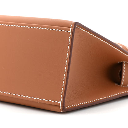 Hermes Swift Kelly Pochette Clutch Gold 8 of 10