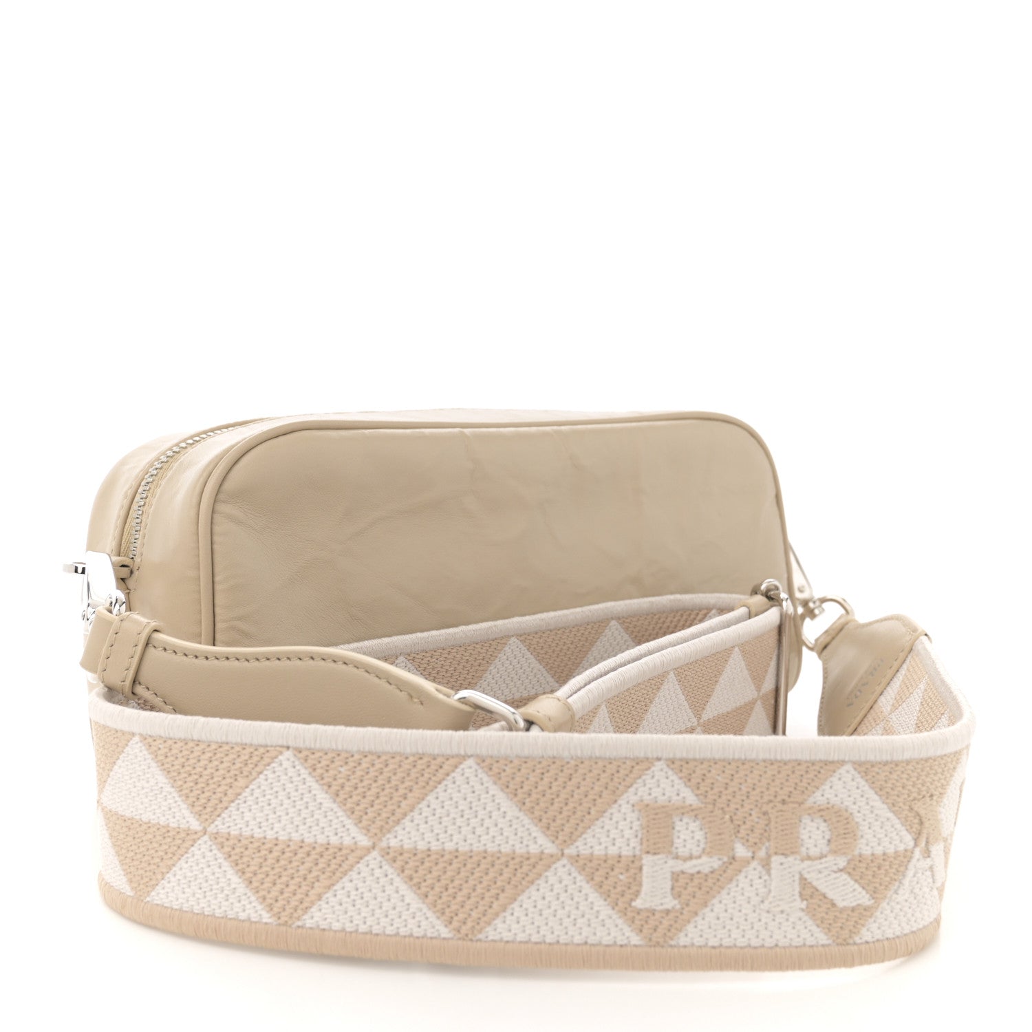 Prada Nappa Antique Multi-Pocket Shoulder Bag Deserto 3 of 12