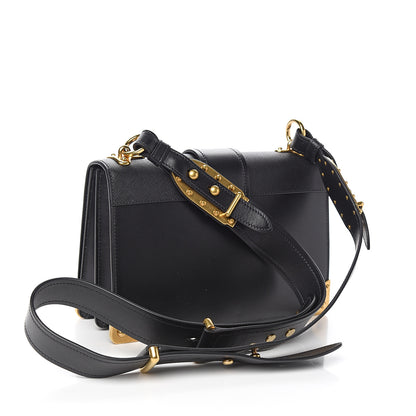 Prada City Calf Saffiano Large Cahier Bag Black 2 of 8