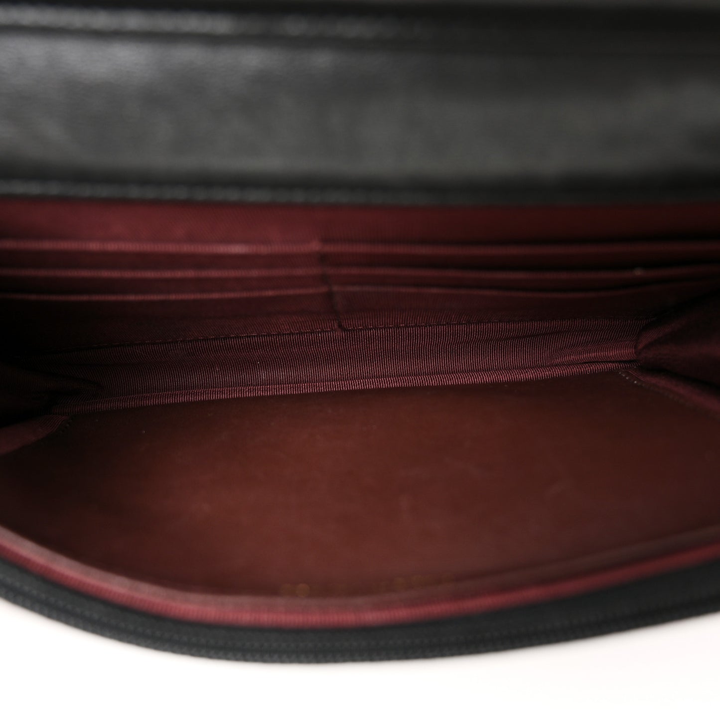 Lambskin Quilted Wallet On Chain WOC Black