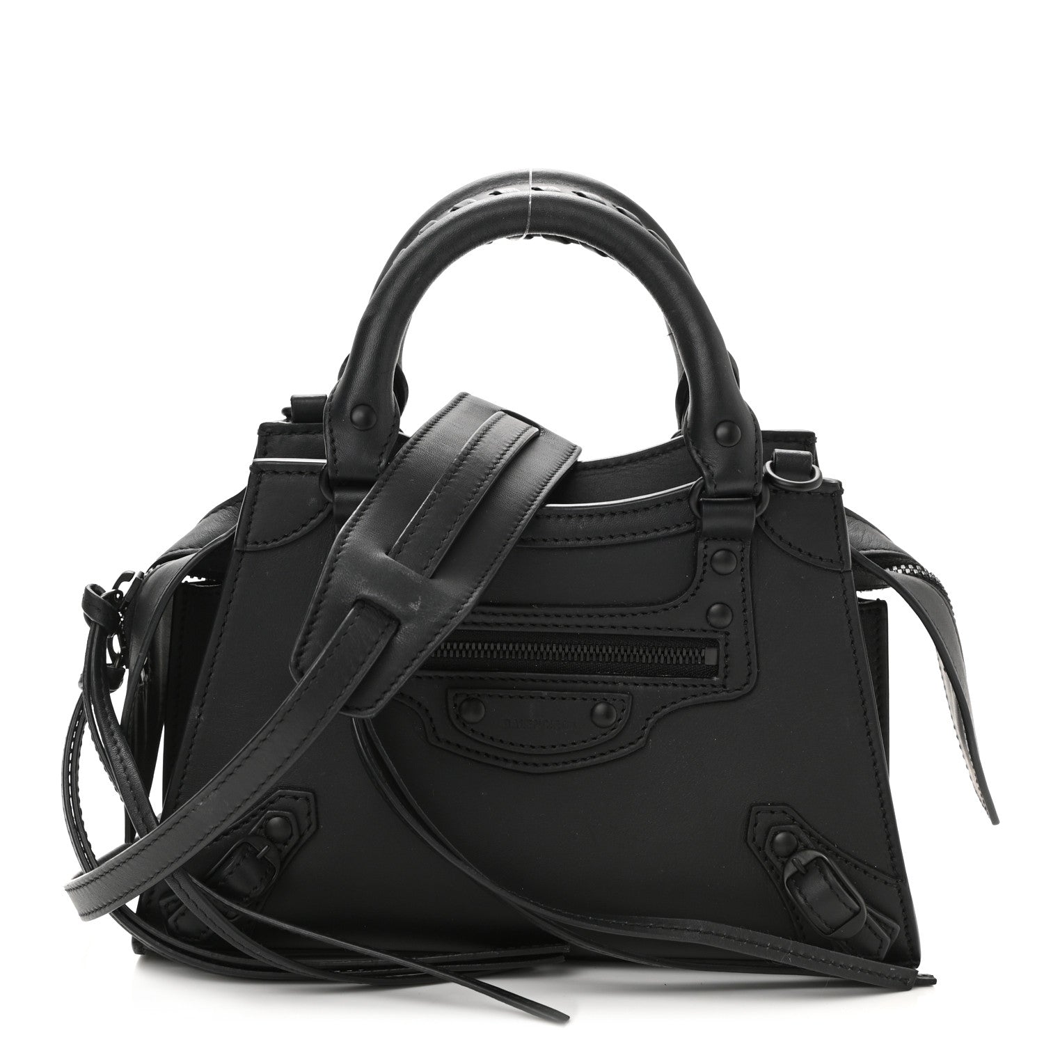 Balenciaga Smooth Calfskin Neo Classic Black Hardware Mini City Black 1 of 10