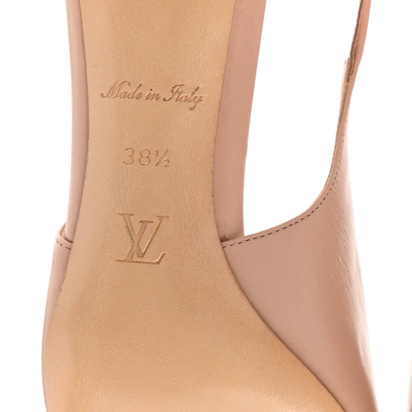Calfskin Urban Twist Slingback Pumps 38.5 Pink Silver