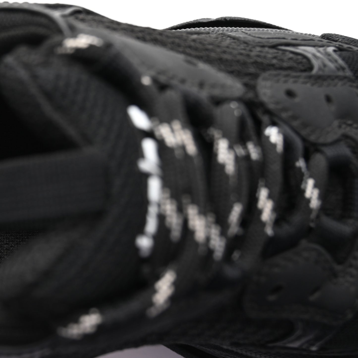 Fabric Mesh Womens Triple S Sneakers 37 Black