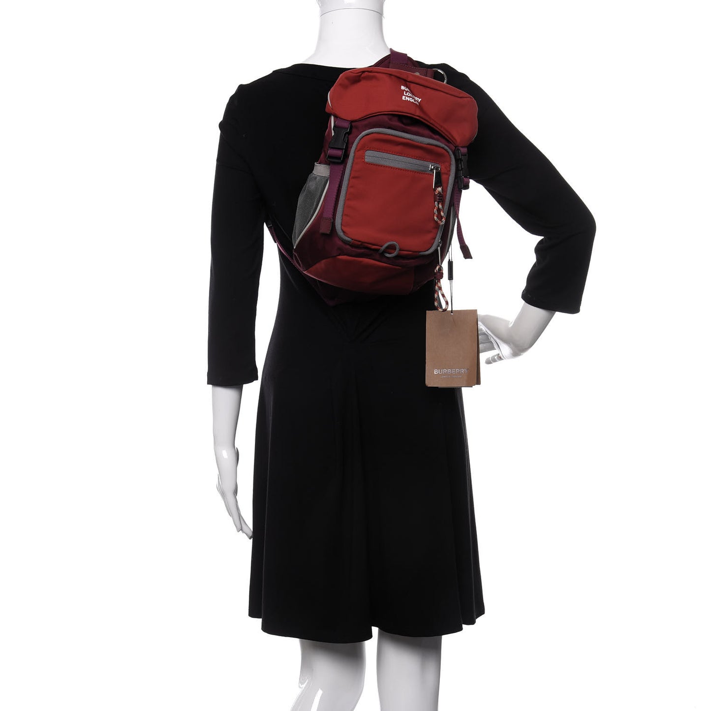 Nylon Leo Sling Bag Bright Red