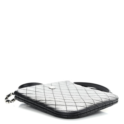 Chanel Aged Calfskin Quilted Crossbody Bag Black 4 of 9