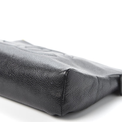 Chanel Caviar Timeless CC Cosmetic Pouch Black 6 of 8