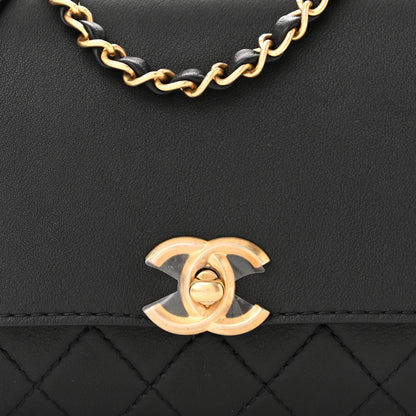 Chanel Calfskin Quilted Multi Pouching Flap And Coin Purse Black 9 of 11