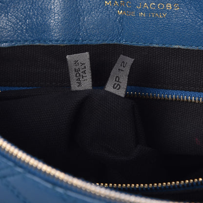 Marc Jacobs Lambskin Quilted Large Baroque Single Flap Bag Blue 7 of 11