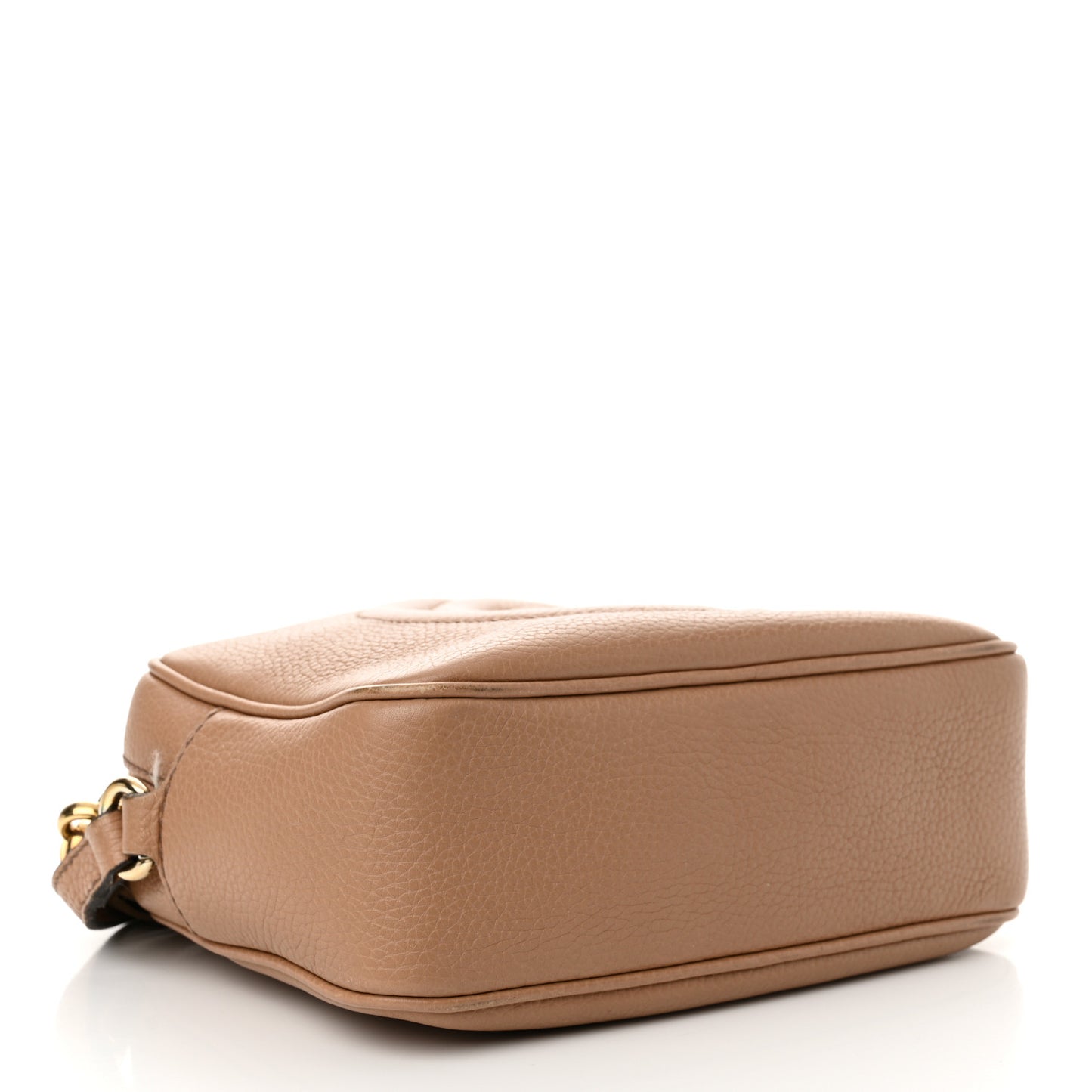 Pebbled Calfskin Small Soho Disco Bag Camelia