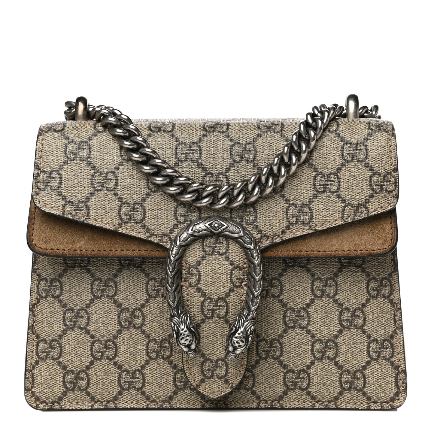 GG Supreme Monogram Mini Dionysus Shoulder Bag Taupe