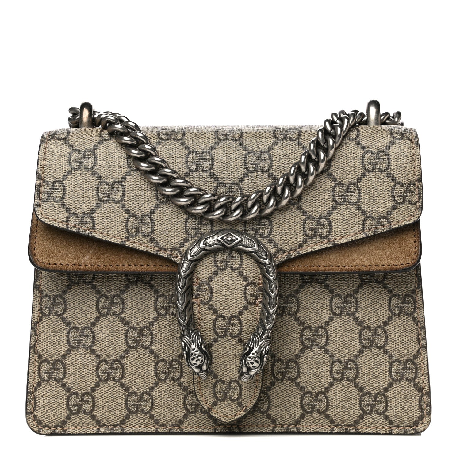 Gucci GG Supreme Monogram Mini Dionysus Shoulder Bag Taupe 1 of 11