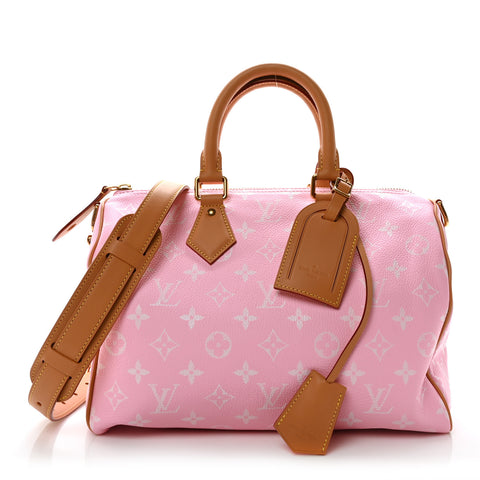 Calfskin Monogram Speedy P9 Bandouliere 30 Candy