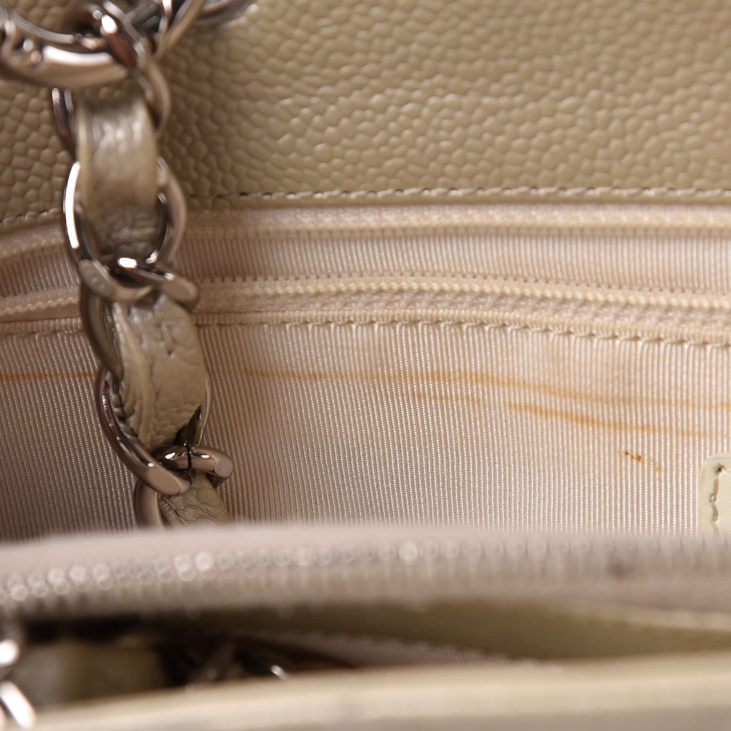 Chanel Caviar Quilted Grand Shopping Tote GST Pearl 12 of 16