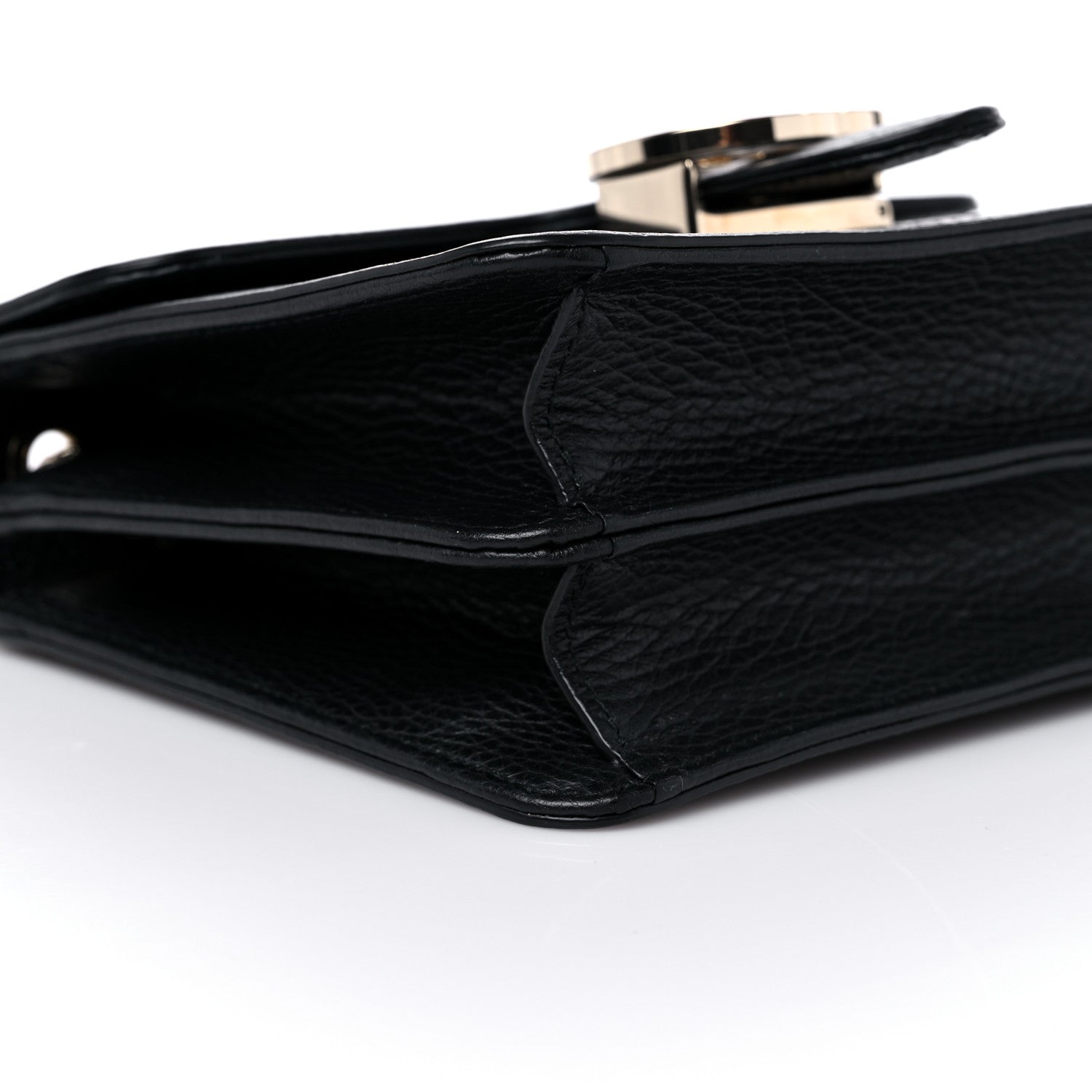 Gucci Dollar Calfskin Small Interlocking G Shoulder Bag Black 9 of 11