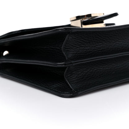 Gucci Dollar Calfskin Small Interlocking G Shoulder Bag Black 9 of 11