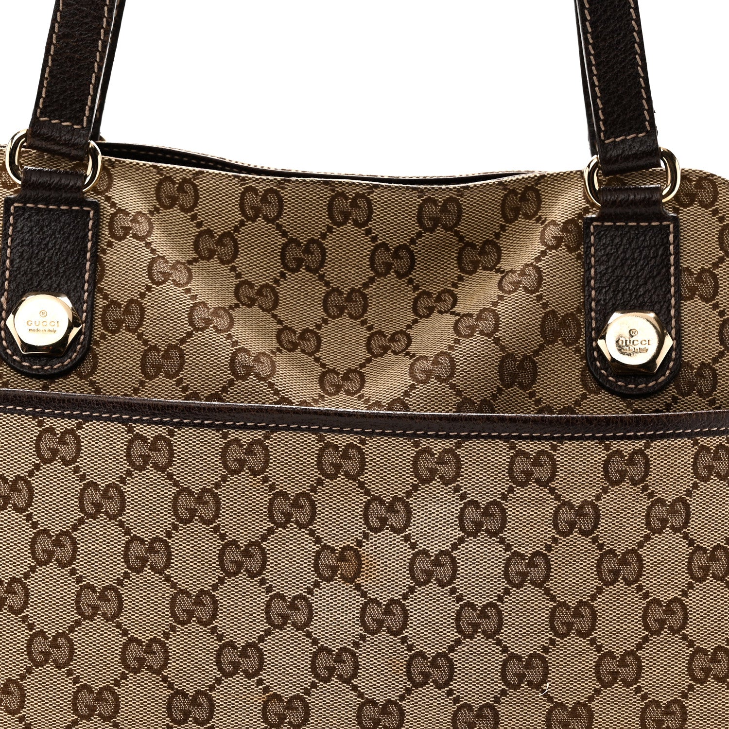 Gucci Monogram Medium Charmy Shoulder Bag Brown 7 of 10