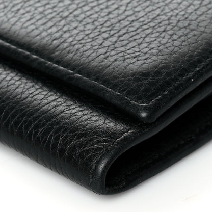 Gucci Calfskin Petite GG Marmont Wallet Chain Bag Black 10 of 10
