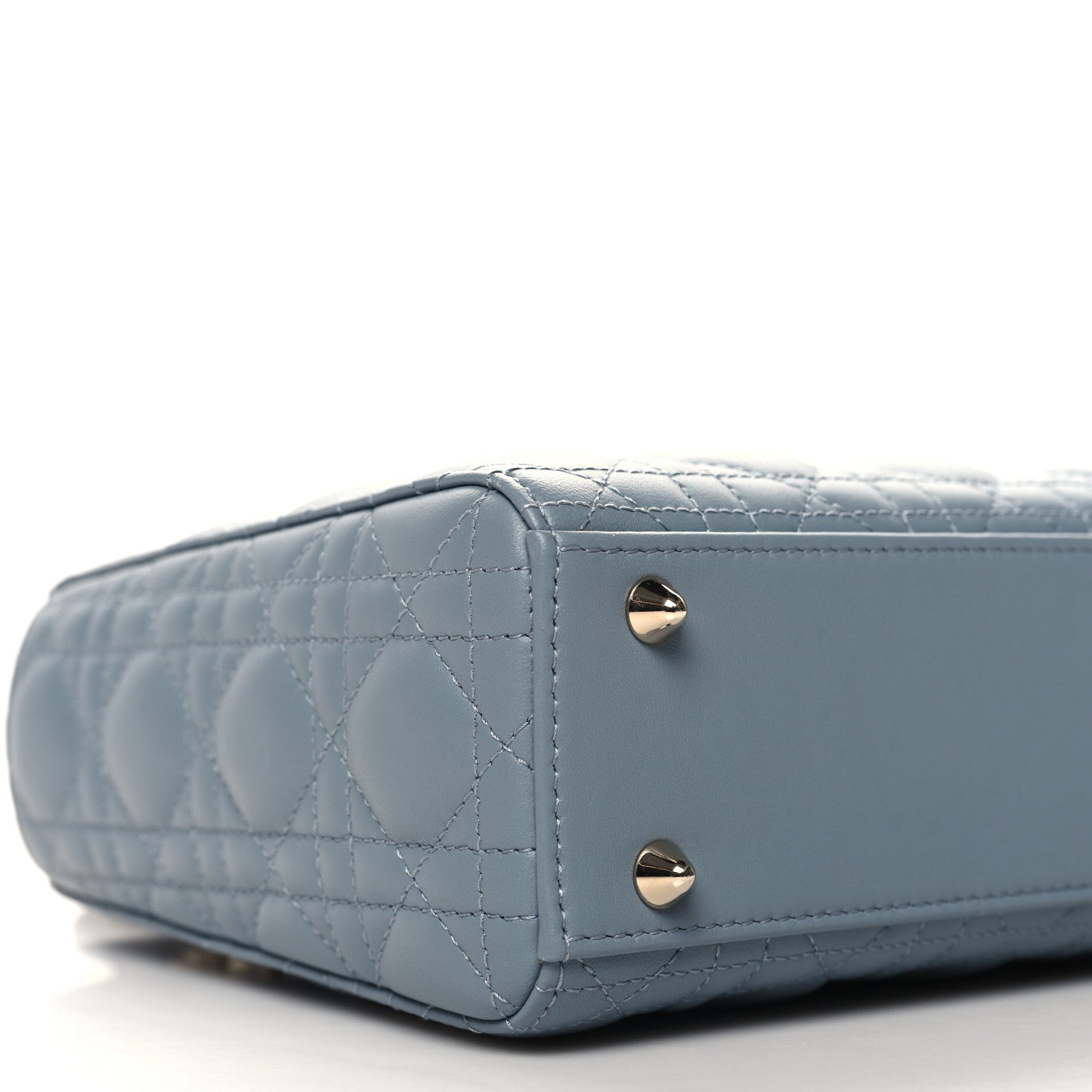 Christian Dior Lambskin Cannage Small My ABCDior Lady Dior Cloud Blue 9 of 11