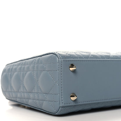 Christian Dior Lambskin Cannage Small My ABCDior Lady Dior Cloud Blue 9 of 11