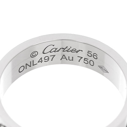Cartier 18K White Gold 5.5mm LOVE Ring 56 7.5 4 of 5