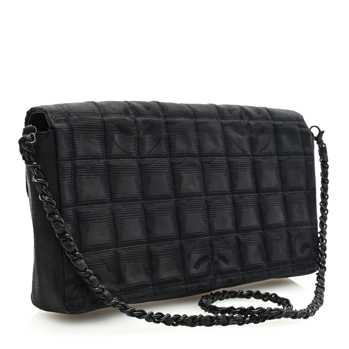 Nylon Travel East West Flap Black
