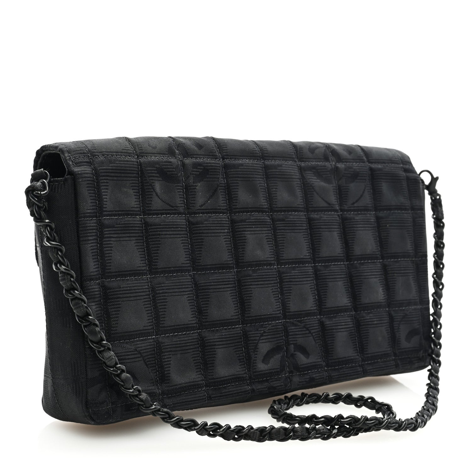 Chanel Nylon Travel East West Flap Black 2 of 9