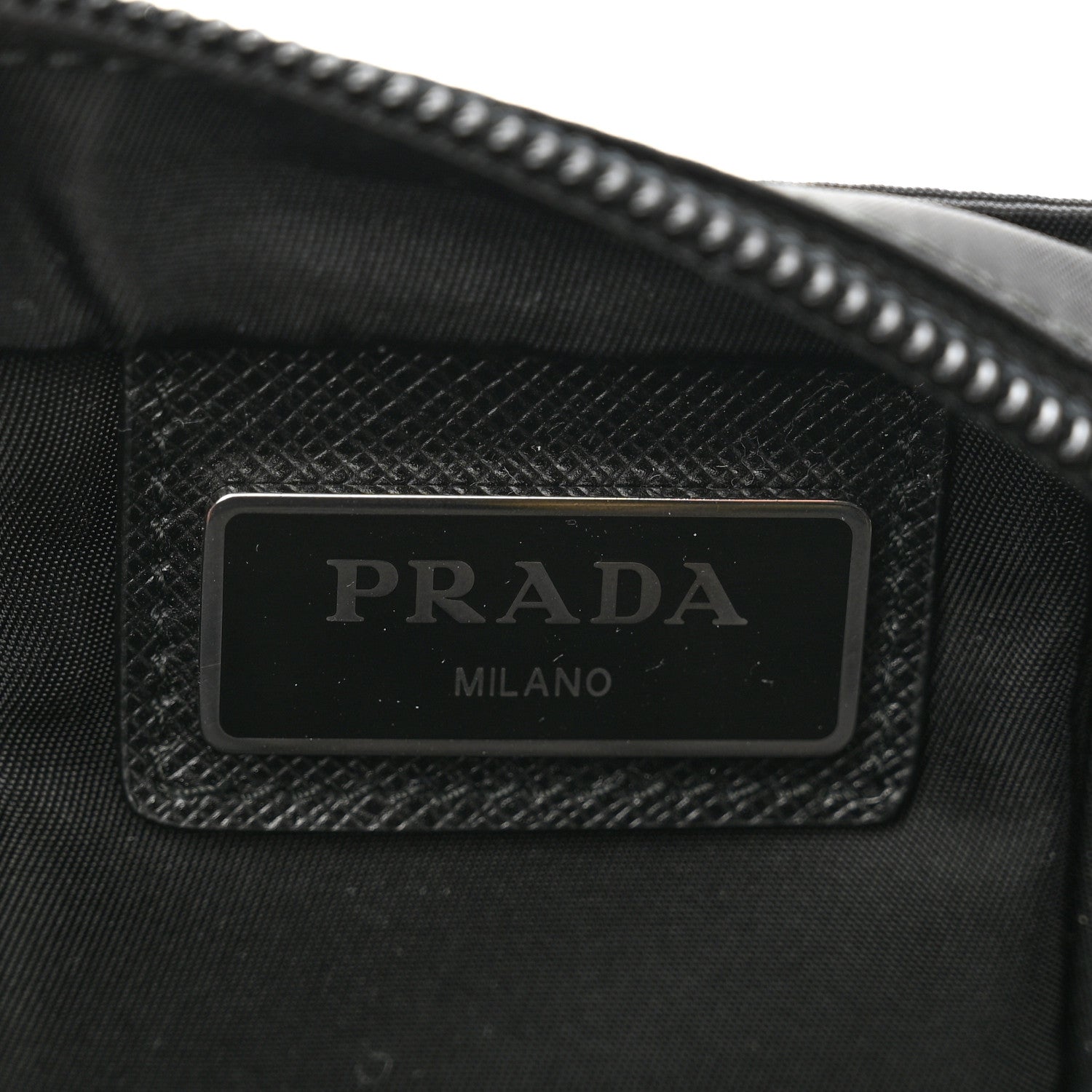 Prada Nylon Vela Flat Messenger Bag Black 9 of 9