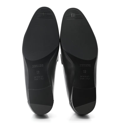 Hermes Goatskin Womens Royal Loafers 36 Black 5 of 8
