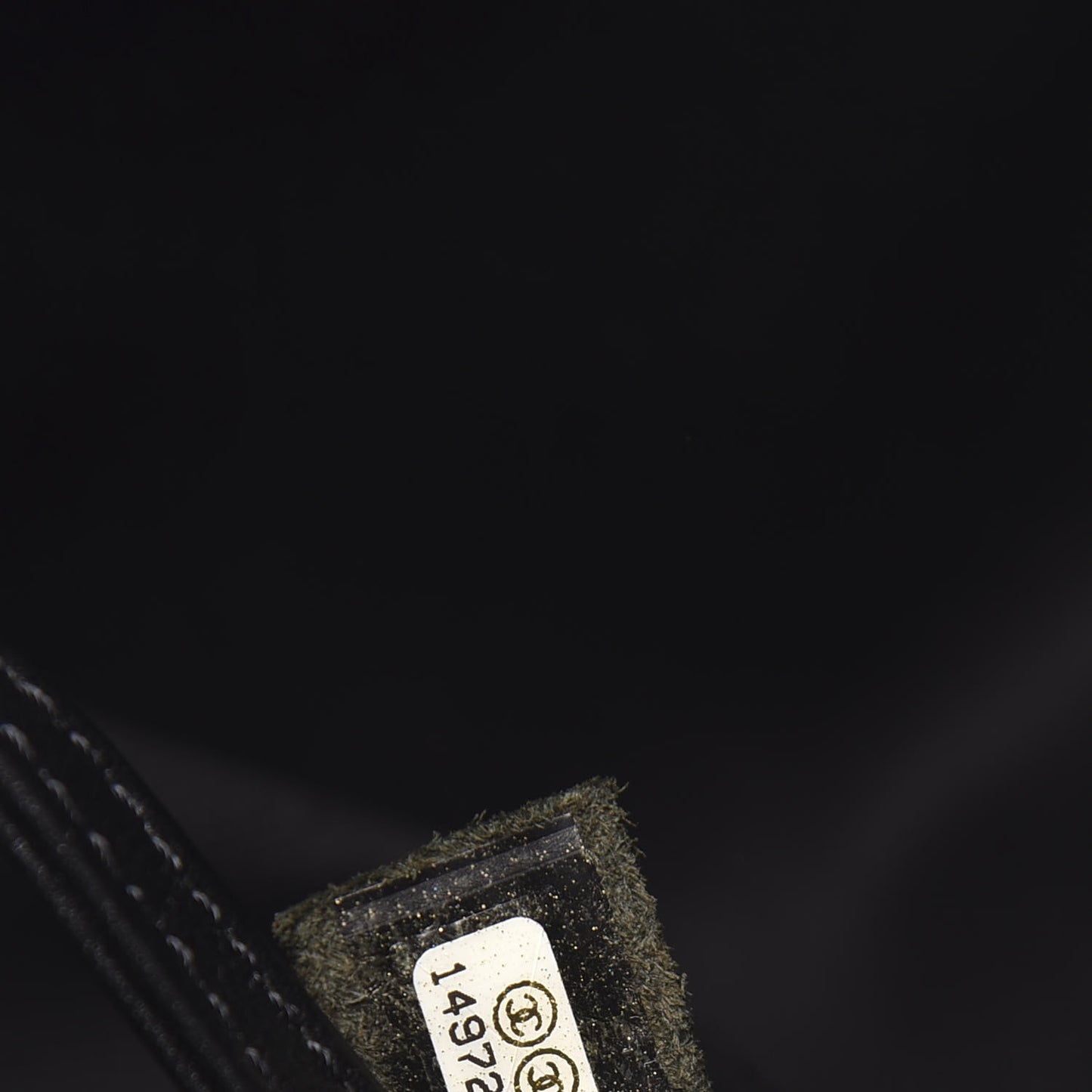 Metallic Caviar Quilted CC Timeless Tote Dark Silver