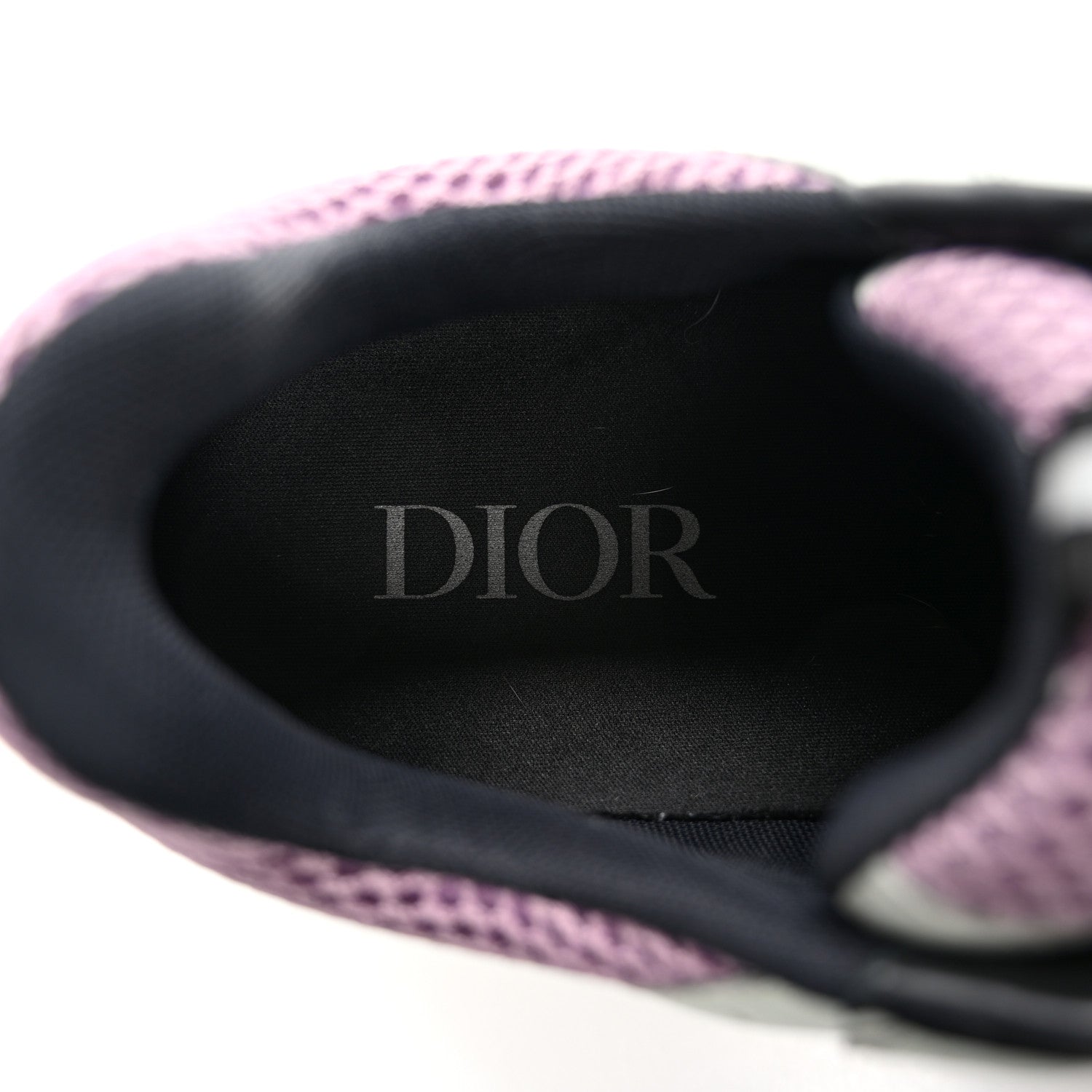Christian Dior Technical Mesh Calfskin Mens B22 Sneakers 45 Cream Lavender 7 of 13