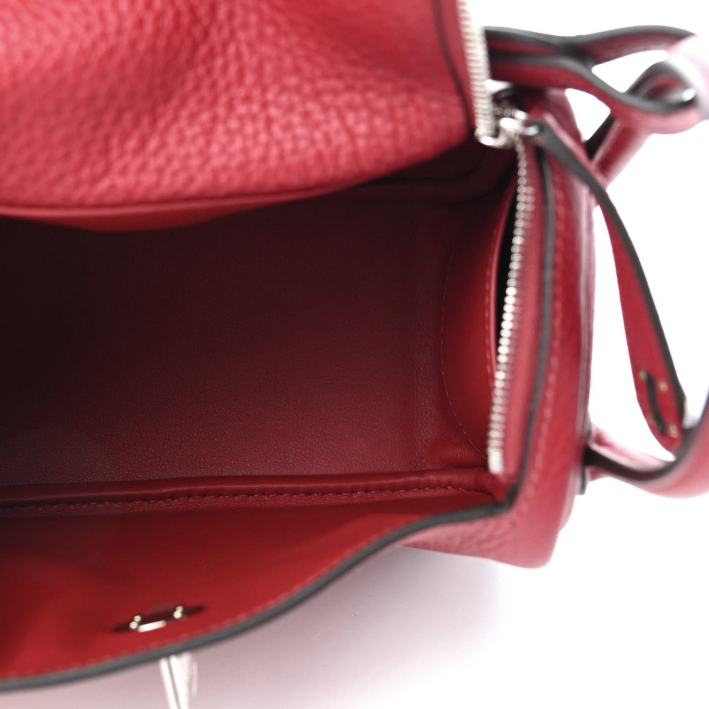 Taurillon Clemence Mini Lindy 20 Rouge Grenat