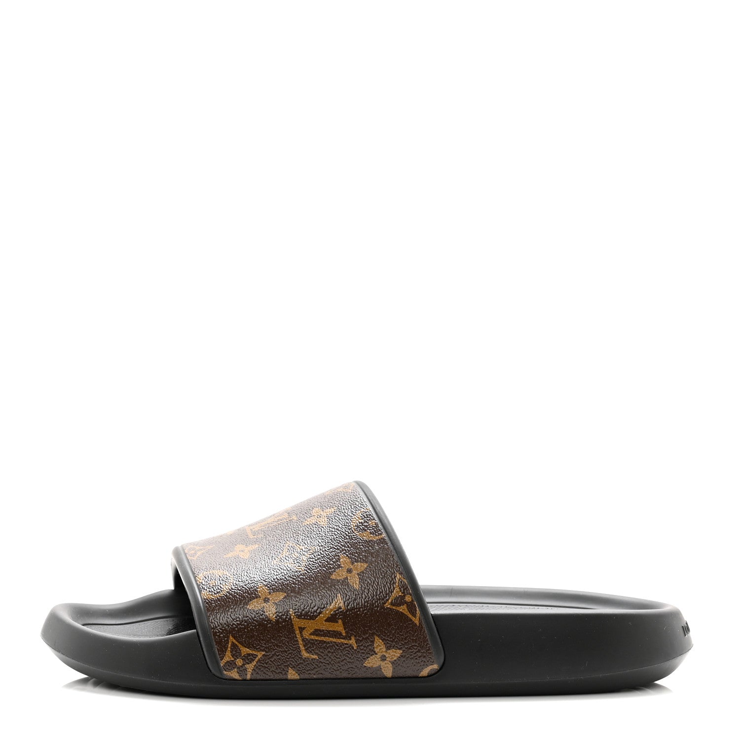 Louis Vuitton Rubber Monogram Mens Waterfront Mules 10 Macassar 1 of 7