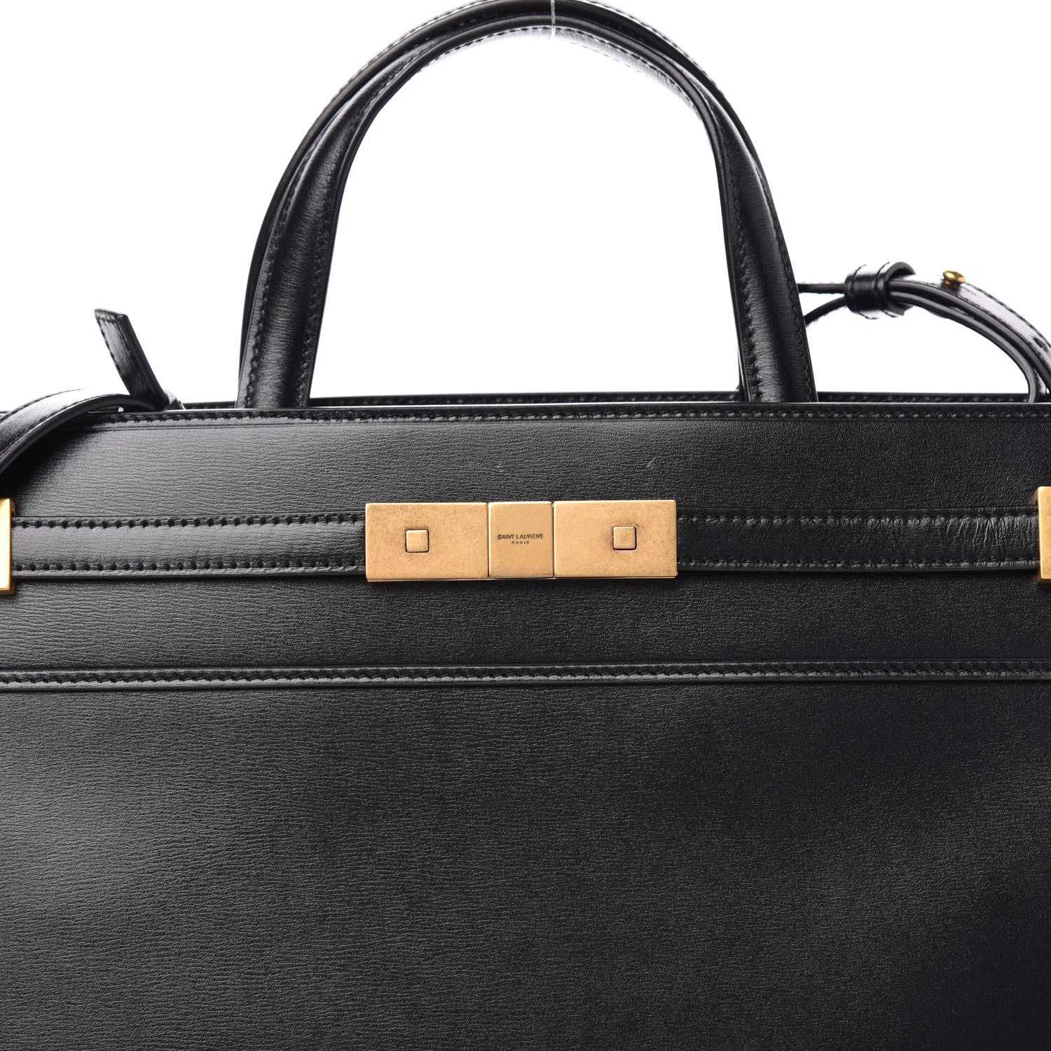 Saint Laurent Calfskin Small Manhattan Shopper Tote Black 12 of 12