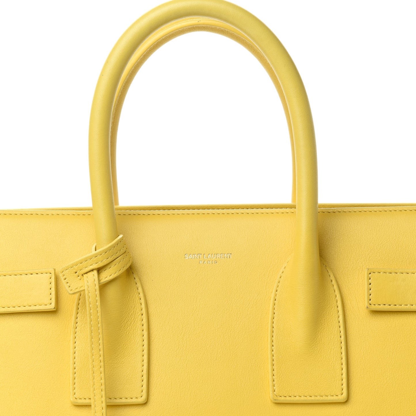 Calfskin Small Sac De Jour Bag Yellow