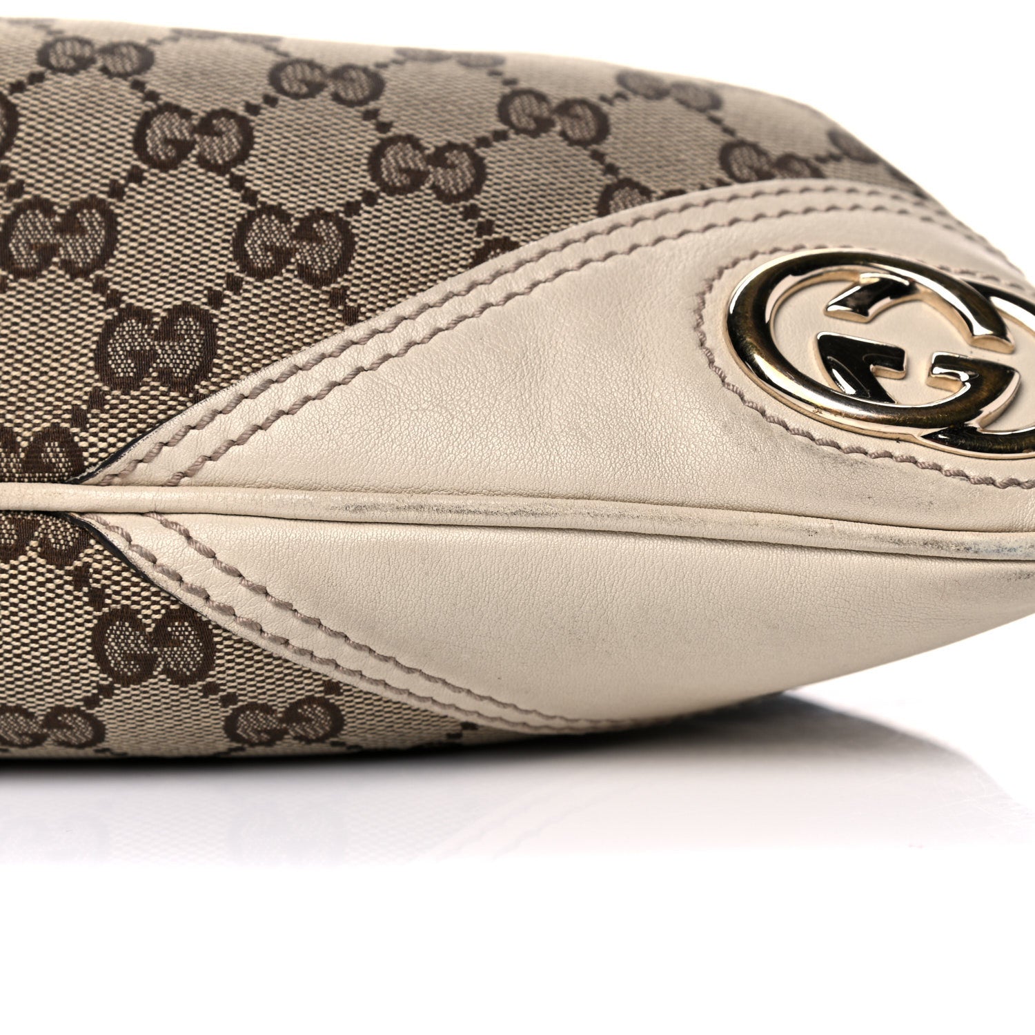 Gucci Monogram Medium New Britt Hobo Off White 16 of 22