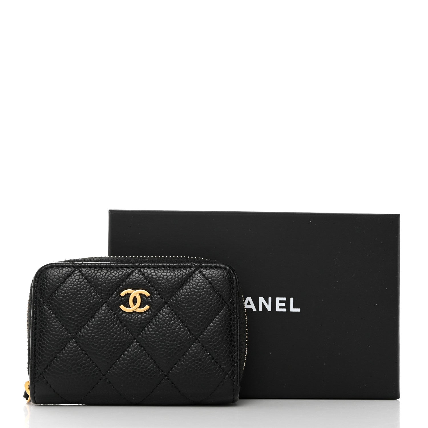 Chanel Caviar Quilted Classic Zipped Coin Purse Black 8 of 8