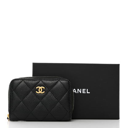 Chanel Caviar Quilted Classic Zipped Coin Purse Black 8 of 8