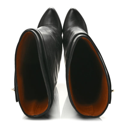 Givenchy Calfskin Shark Lock Pant Boots 39.5 Black 2 of 9
