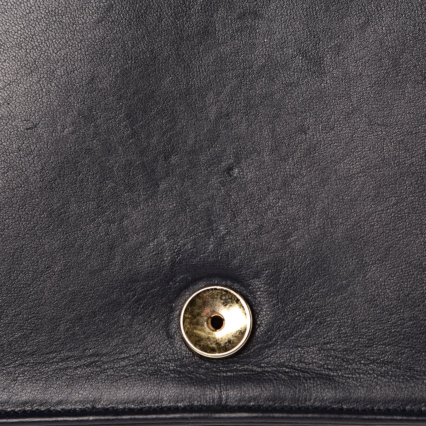 Lambskin Quilted Small Single Flap Navy