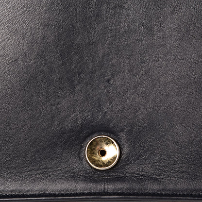 Chanel Lambskin Quilted Small Single Flap Navy 9 of 12