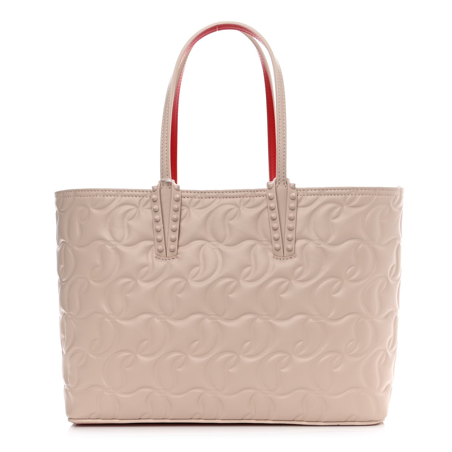 Christian Louboutin Nappa Embossed Small East West Cabata Tote Leche 3 of 11