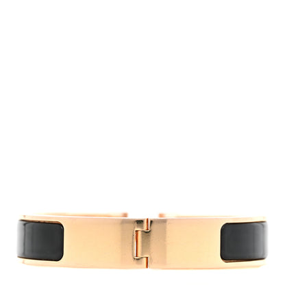Hermes Enamel Narrow Clic Clac H Bracelet PM Black 3 of 8