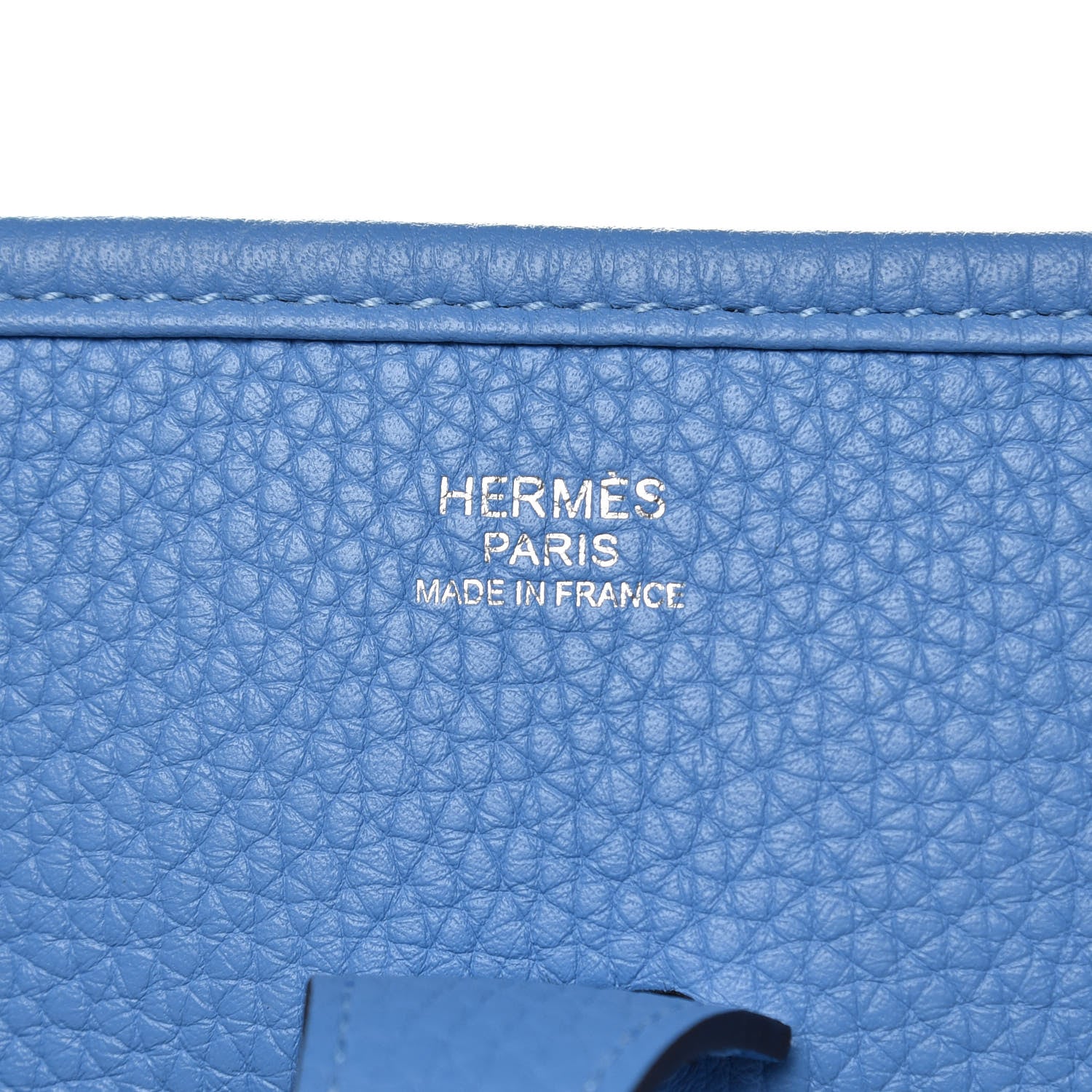 Hermes Taurillon Clemence Amazone Evelyne III PM Bleu Paradis Bleu Saphir 6 of 9