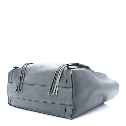 Chloe Smooth Calfskin Medium Milo Shopping Tote Cloudy Blue 9 of 11