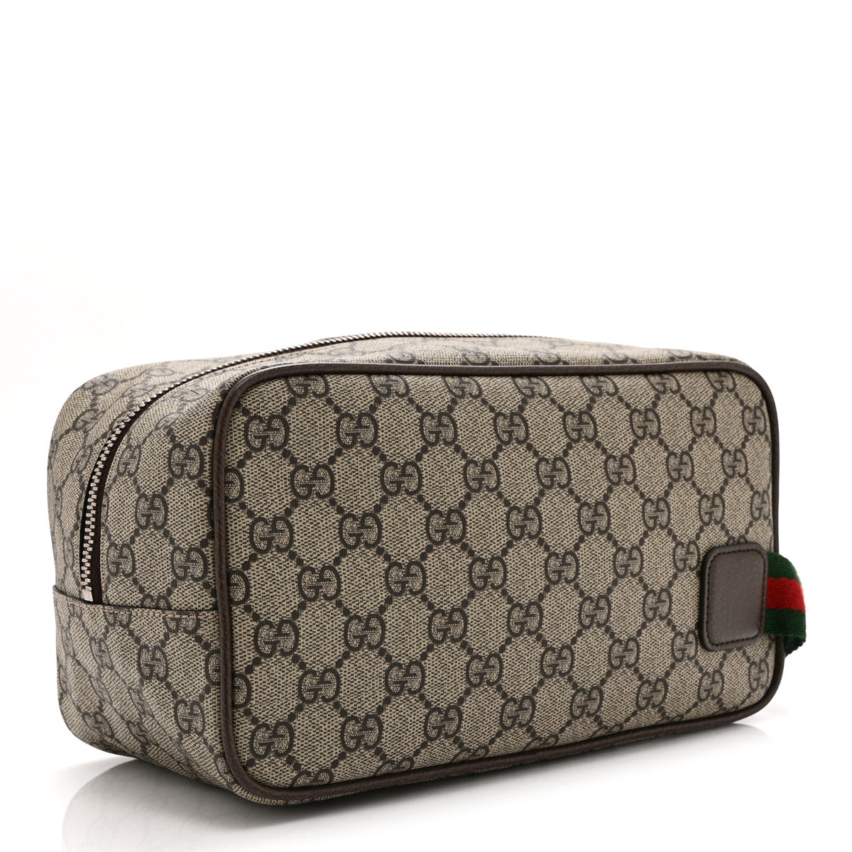 GG Supreme Medium Toiletry Case Beige Dark Brown