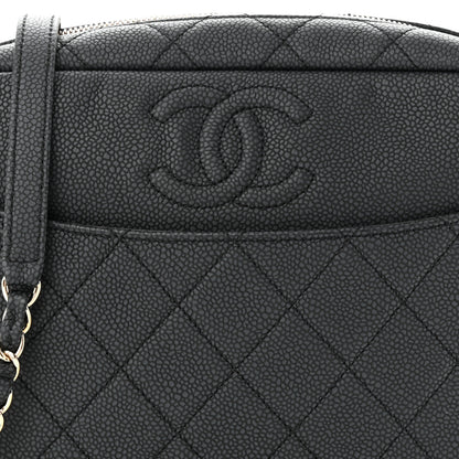 Chanel Iridescent Caviar Quilted Small Coco Tassel Camera Case Black 8 of 10
