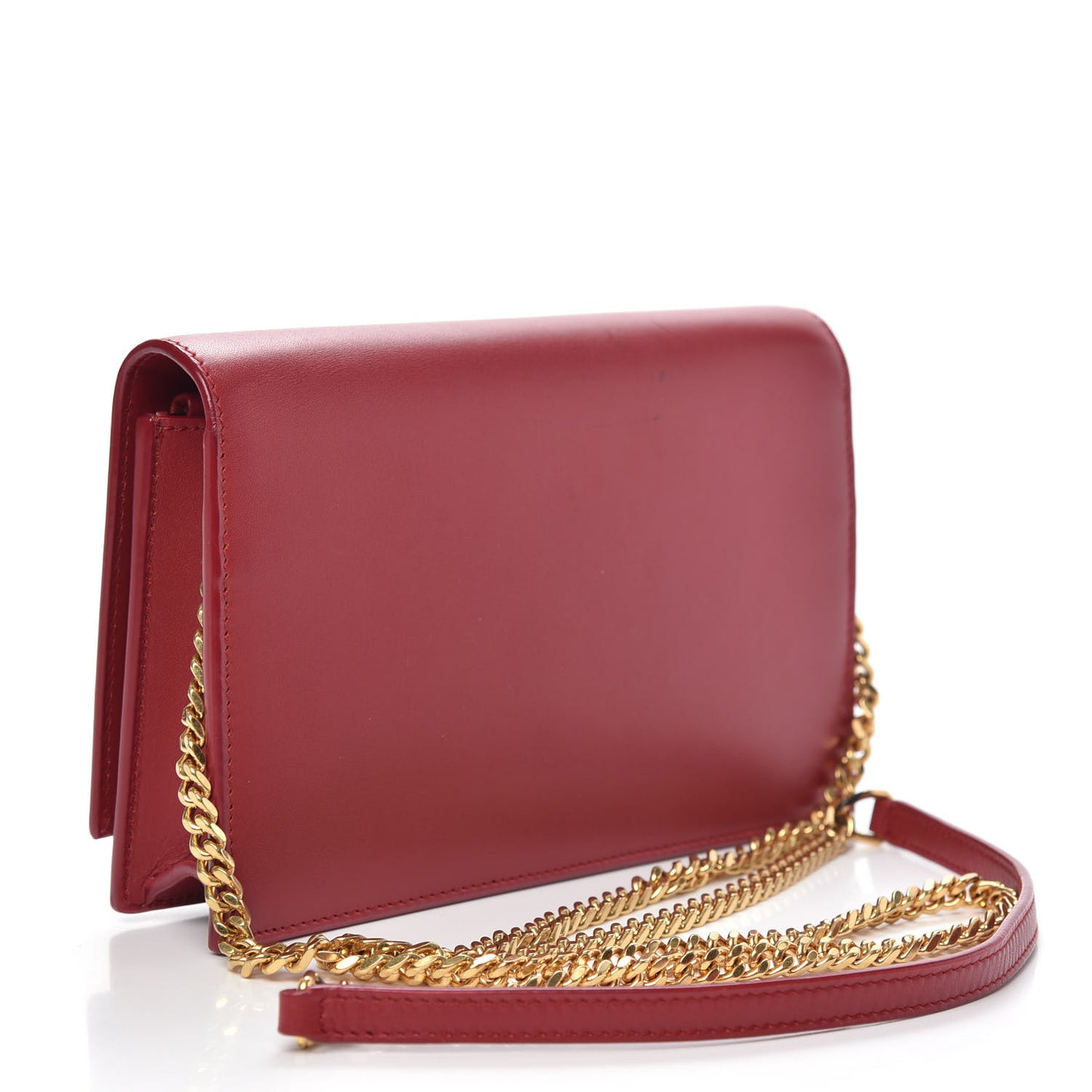 Smooth Calfskin Classic Monogram Kate Tassel Chain Wallet New Lipstick